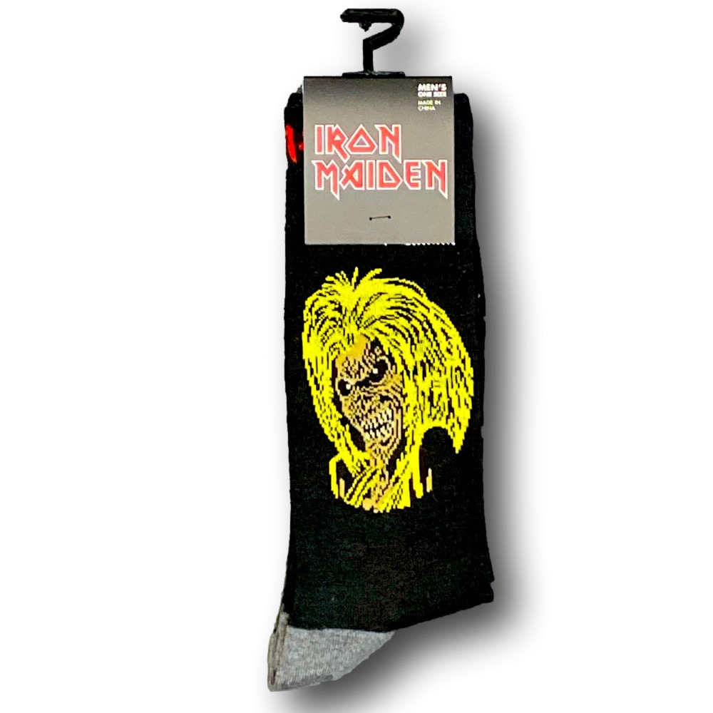 3/$20 Iron Maiden Funny Novelty Crew Socks - NWT